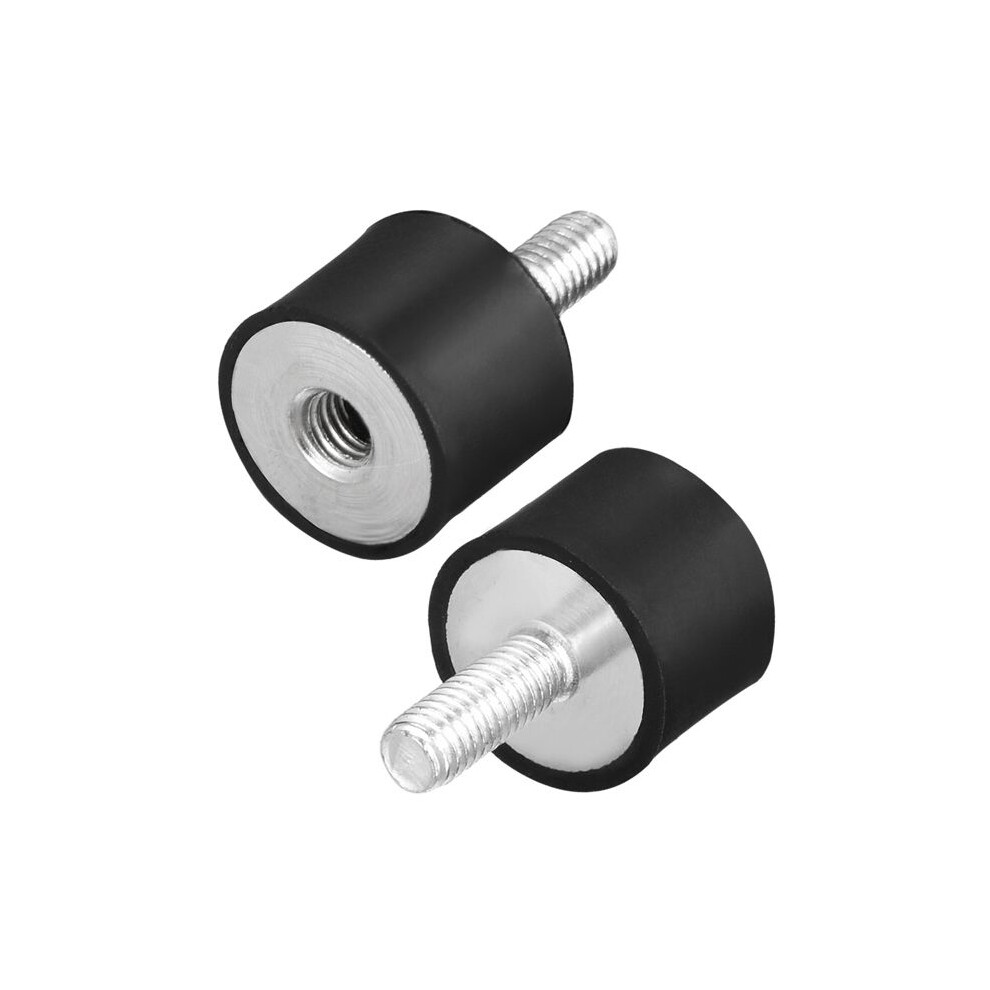 Silentbloc Amortisseur SOURCING MAP M8 Mâle Femelle D30mmxH30mm Support en caoutchouc pour Moteur Générateur Compresseur Pompe 2Pcs