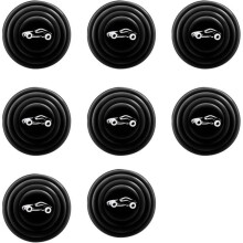 Amortecedor de porta de carro, 8 adesivos à prova de som para carenagem de carro, almofada para para-choque