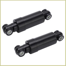 Amortecedor preto de 2 peças, 750 libras, 110 mm, liga de aço para scooter dobrável, bicicleta elétrica