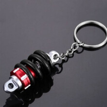 Small Leather Goods and Accessories, Universal Shock Absorber Shaped Metal Keychain, Gift, Motorcycle