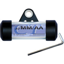Ugozen Porte Vignette Assurance Moto Tube, Accessoire Scooter/Moto Support De Vignette Assurance Etanche Noir 50x25 mm d'affichage