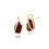 Classic Pear Garnet Stud Earrings in 9ct Yellow Gold 1