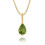 Pendentif péridot poire classique en or jaune 9 carats 1