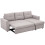 Homcom HOMCOM 3 Seater Sofa Bed, Convertible Pull Out Sofa with Storage, Grey 9
