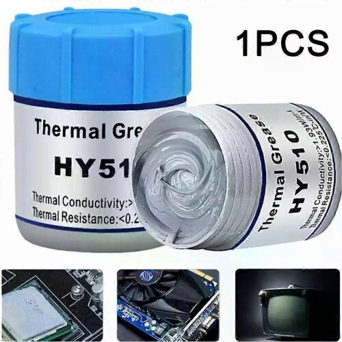 10g Silver Thermal Grease Paste HY510 Compound Chipset Cooling for CPU GPU Chipset Notebook Cooling