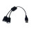 USB Splitter Y Καλώδιο USB 1 Αρσενικό σε 2 Θηλυκό Υποδοχή προέκτα 1
