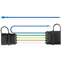 4-pins naar 5-pins aanhangwagenconnector, weerbestendige, multifunctionele platte aanhangwagenbedradingsadapter,