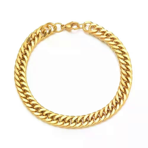 Βραχιόλι Punk Curb Cuban Link Chain 65mm Χρυσό χρώμα Αλυσίδες χερ