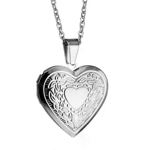 Ρομαντικό Love Heart Locket κρεμαστό κολιέ για γυναίκες Ασ