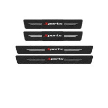 Bande de protection de seuil de porte sport en fibre de carbone, universelle, anti-rayures et anti-collision,