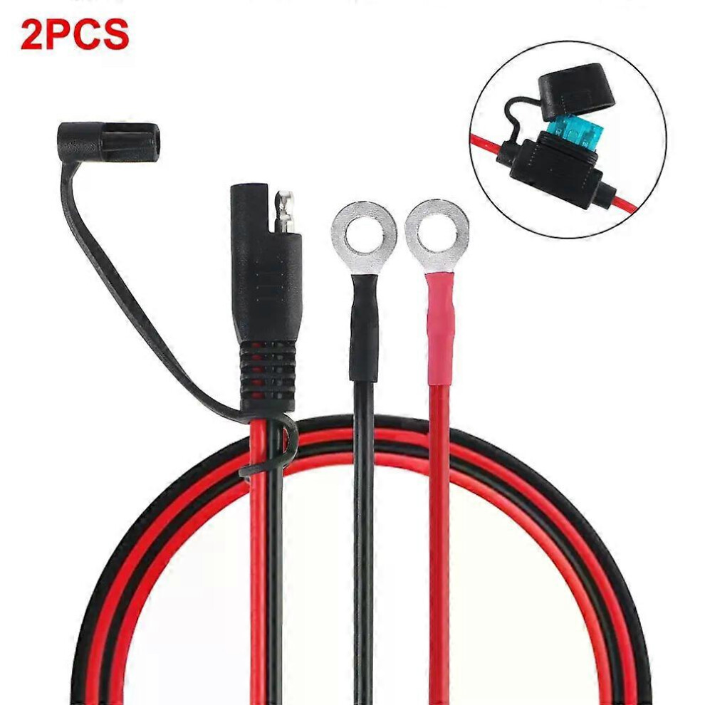 Pour chargeur/mainteneur de batterie pour batterie de moto, câble de chargeur 12 V SAE vers borne à