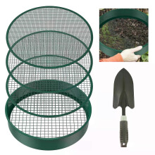Lot de 6 tamis à terre portables de 118 pouces, 3/6/9/12 mm, multifonctionnels, pour le jardinage