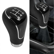 1 pomo de cambio de marchas para coche, de 5 velocidades, de piel sintética, para Mazda 2, 3, 6, 323,