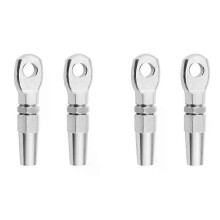 4Pcs Marine Grade 316 Edelstahl Swageless Auge Terminal Draht Kabel Seil DIY Fitting Rigging Hardware
