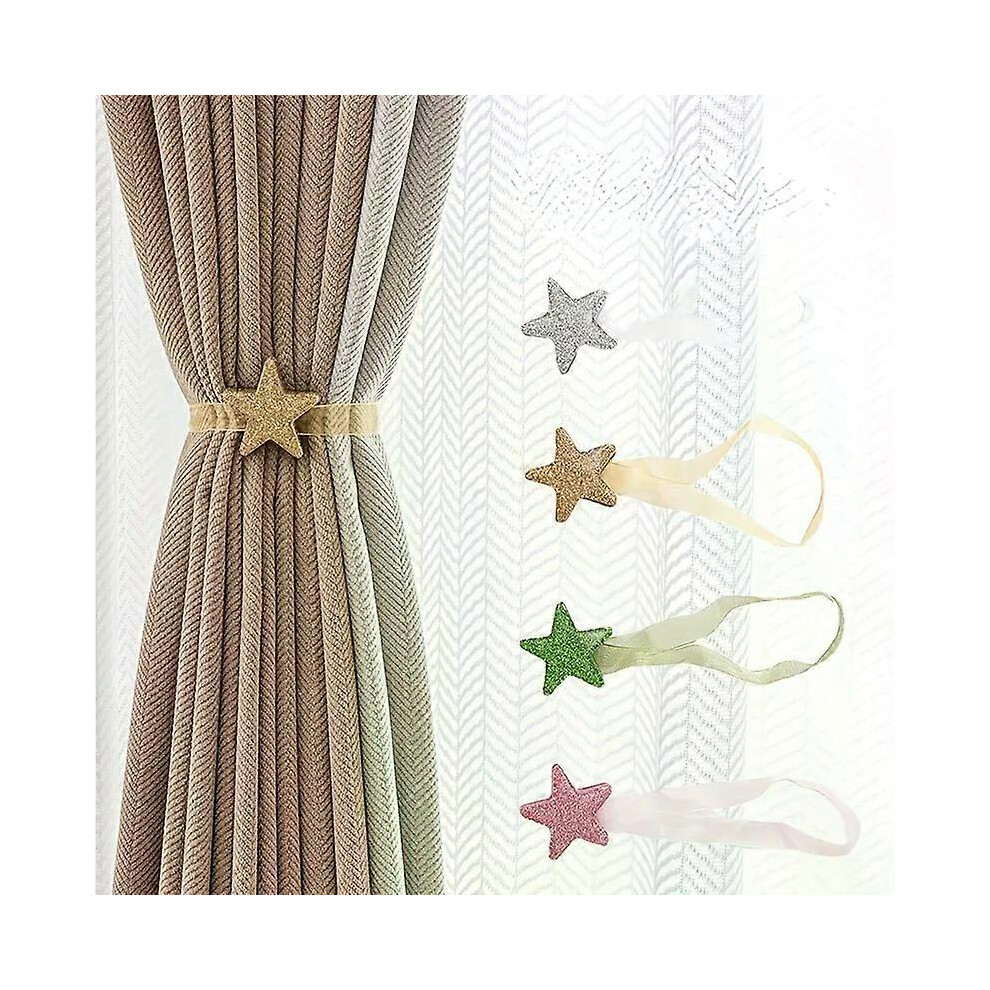 Embrasse magnétique en forme de pentagramme pour rideaux, 1 pièce, accessoire pour attacher les rideaux,