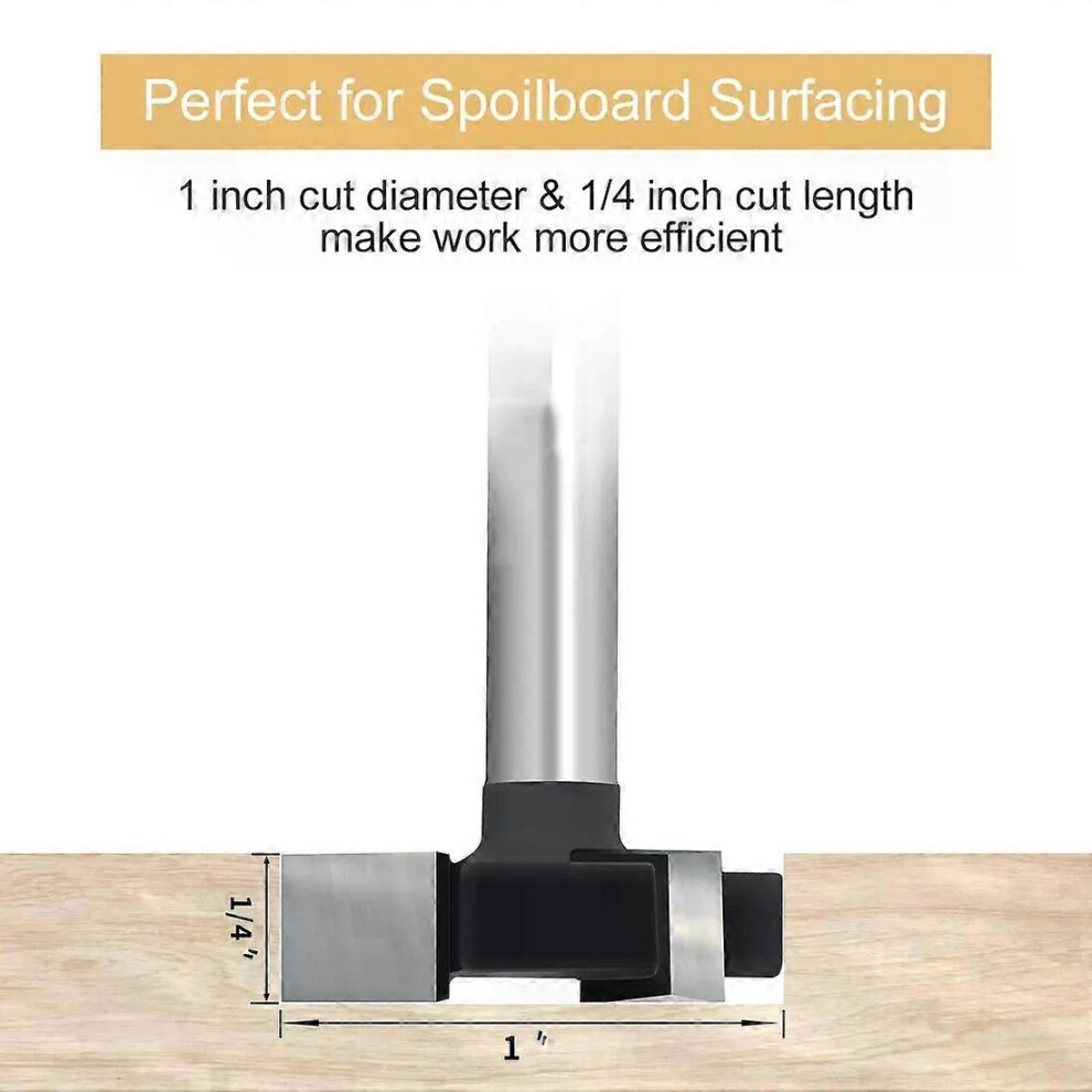 Fraise à Rainurer En T 1/4" Diamètre 31.8mm - Fraise CNC Pour Panneaux Particules Bois