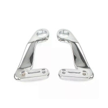 Kit staffa per carenatura anteriore placcata 1 paio per Harley Road Glide 2010-2013. Staffa per carenatura