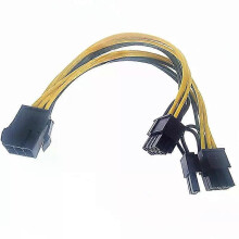 18AWG EPS CPU 8 ακίδων σε 2 θύρες PCIE 8 ακίδων Dual PCI-Express 6+2 ακίδ