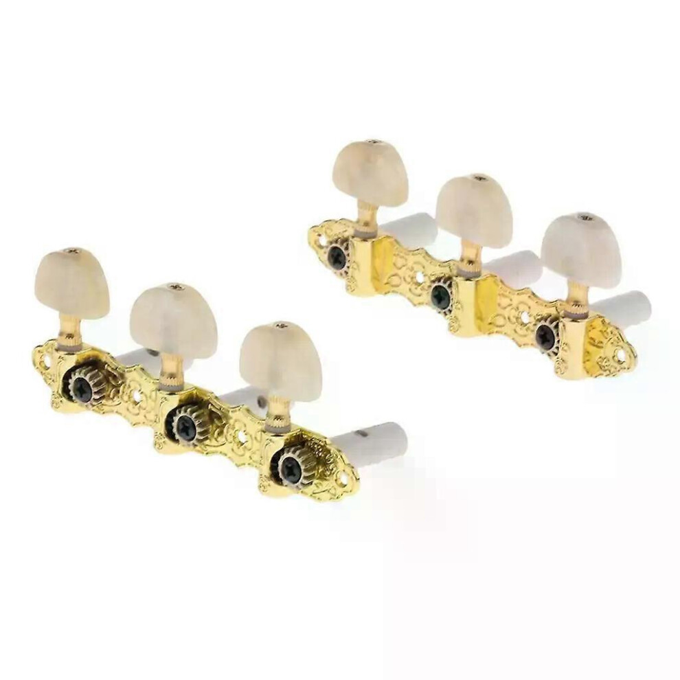 Lot de 2 mécaniques d'accordage pour guitare classique à 6 cordes