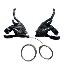 1 paio di leve del cambio/freno ST-EF51 3 x 7 8 velocità o set di freni a V neri per mountain bike Shimano