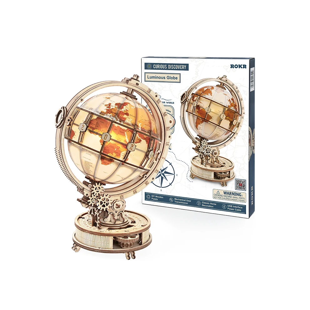 Telescope Earth Astronomical Geography Wooden 3D three-dimensional Jigsaw-image-OPC-PHMBY5B-NEW