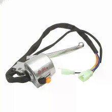 Interruttore manubrio destro per scooter argento con leva per motocicletta cinese retrò da 50 cc
