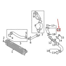 Charge Air Hose Pipe Intercooler 31657738 32222272 For Volvo XC40 S60 S80 S90 V40 V60 V70 2014-