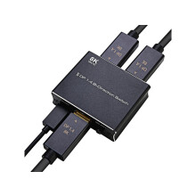 Displayport Switch Bi-Directional DP 1.4 Switcher, 8K@30Hz 4K@120Hz 2K@144Hz DisplayPort 1.4 Switcher Converter 2X1 or 1X2