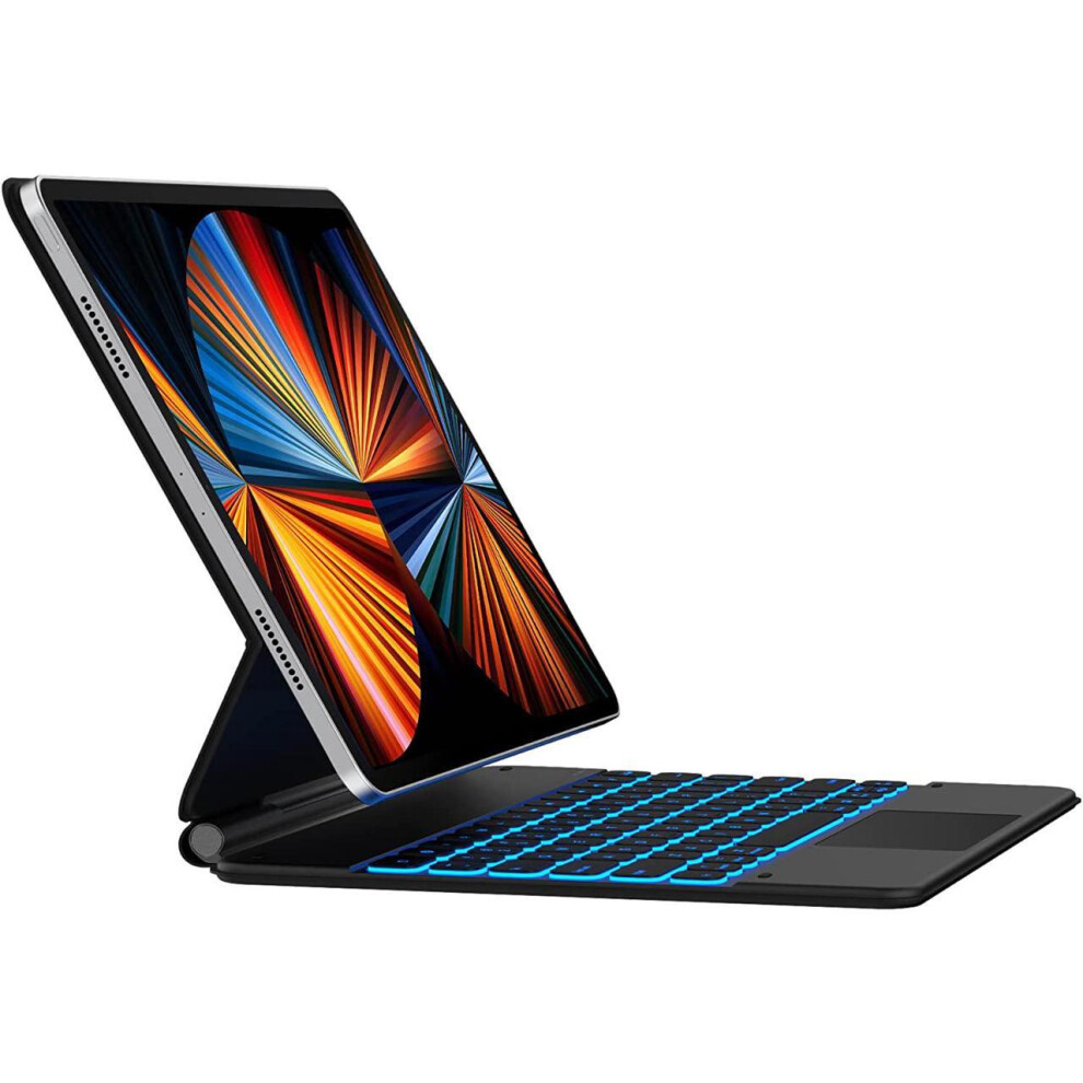 Wireless Keyboard Case For Ipad Pro 12.9 Inch 2022 2021 2020 2018 6Th 5Th 4Th 3Rd Gen With Trackpad, Backlit, Black 712145924386