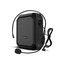 Bluetooth Voice Amplifier,Portable Waterproof Voice Amplifier with Wired Microphone Headset 18W 4400mAh, Rechargeable Bluetooth Microphone and Speaker