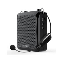 Bluetooth Voice Amplifier with Microphone Wireless Headset, 25W Loudly Personal Handsfree Portable Microphone with Speaker