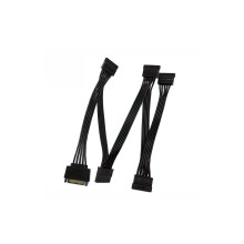 SATA Power Splitter Cable, 15 Pin SATA to 5 SATA Power Extension Hard Drive Cable For HDD SSD Optical Drives Sata Power Cable - 40 inches