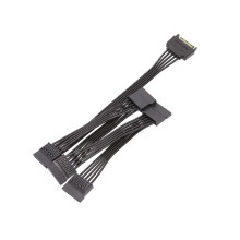 15 Pin SATA Power Extension Hard Drive Cable 1 Male to 5 Female Splitter Adapter 20-inch