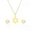 Small Star of David Κρεμαστό χρυσό χρώμα από ανοξείδωτο ατσ 1