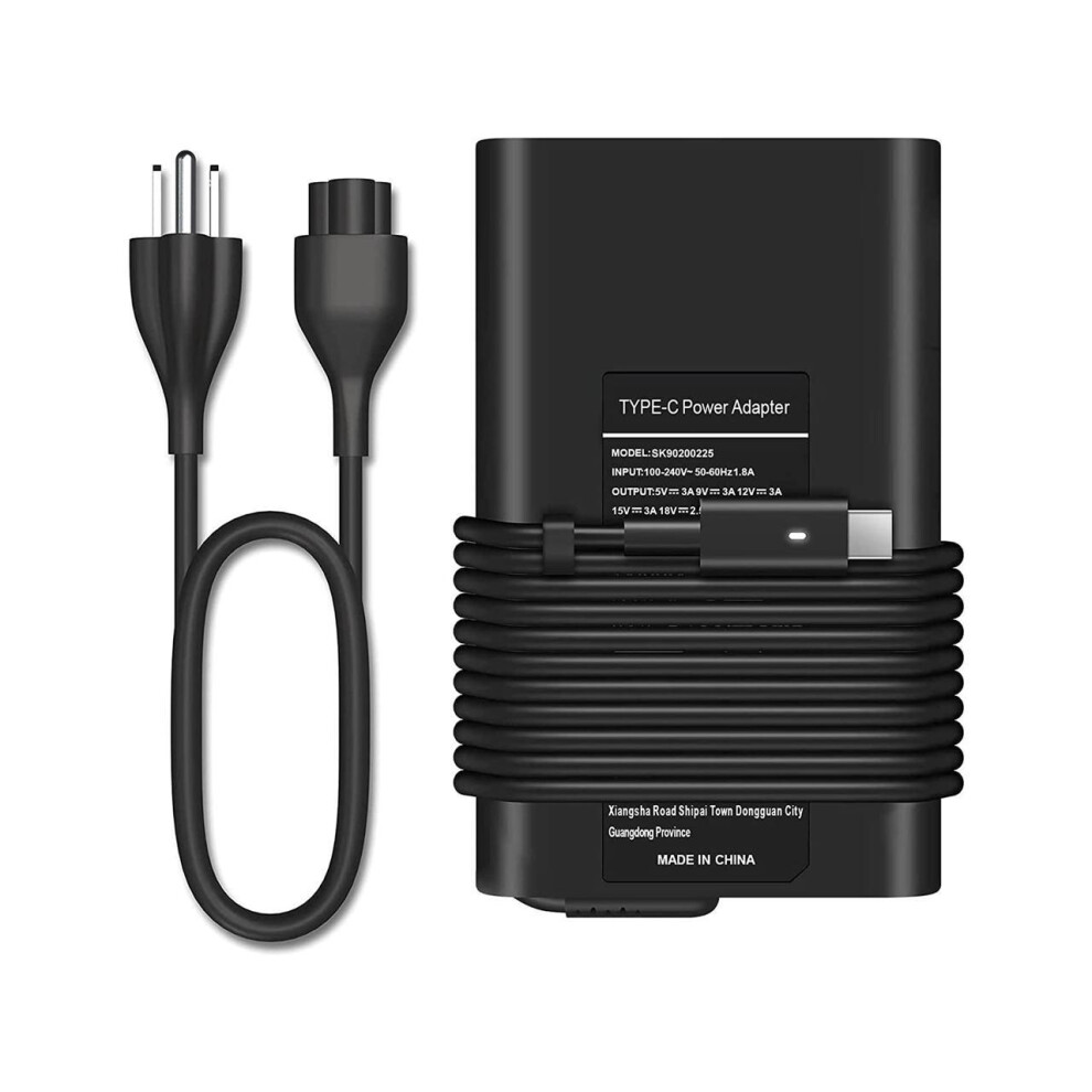 Usb-C Laptop Charger 45W Compatible With Dell Latitude 7390 2In1 7275 7370 5175 5285 5290-2In1,Dell Xps 13 9360 9365 9370 9333 9380 Inspiron 14 7437 712145926076