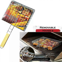 BBQ-grillikori ruostumattomasta teräksestä taitettava grilli lämmönkestävä grillilevyn vuoraus Tarttumaton