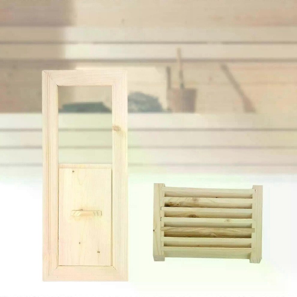 Sauna Ventilatie Kit Paneel Ventilatie Houten Lamellen Apparatuur voor Stoombad Zwembad Douche Russisch