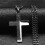Κολιέ με αλυσίδα από ανοξείδωτο ατσάλι Splice Cross Ανδρ 2