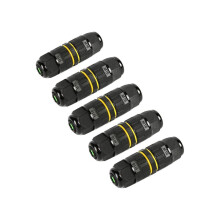 P68 Outdoor Waterproof Junction Box Electrical Cable Connector, Easy to Install, UL ,M16 for Ø 3.5-10mm Wire Range(AC 400V, 17.5A),2 Way 3Pin 5Pack