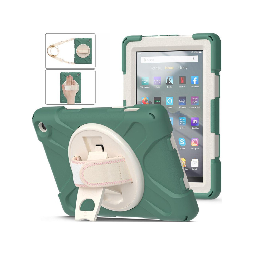Amazon Kindle Fire 7 12Th Generation, 2022 Release Case Cover With Stand,Hand & Shoulder Strap 743579470590