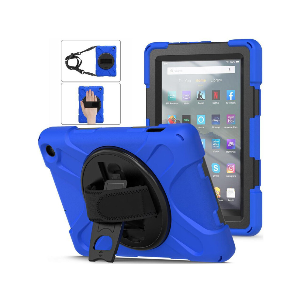 Amazon Kindle Fire 7 12Th Generation, 2022 Release Case Cover With Stand,Hand & Shoulder Strap 743579470583