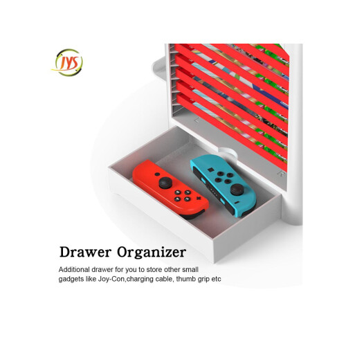 Game Storage Tower for Nintendo Switch - Nintendo Switch Game Holder Game Disk Rack and Controller Organizer Compatible with Nintendo Switch and Acces 2