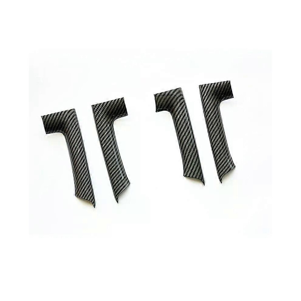 4 stuks autostickers van ABS-koolstofvezelkorrel voor de binnendeurarmsteundecoratie voor Golf 6 MK6
