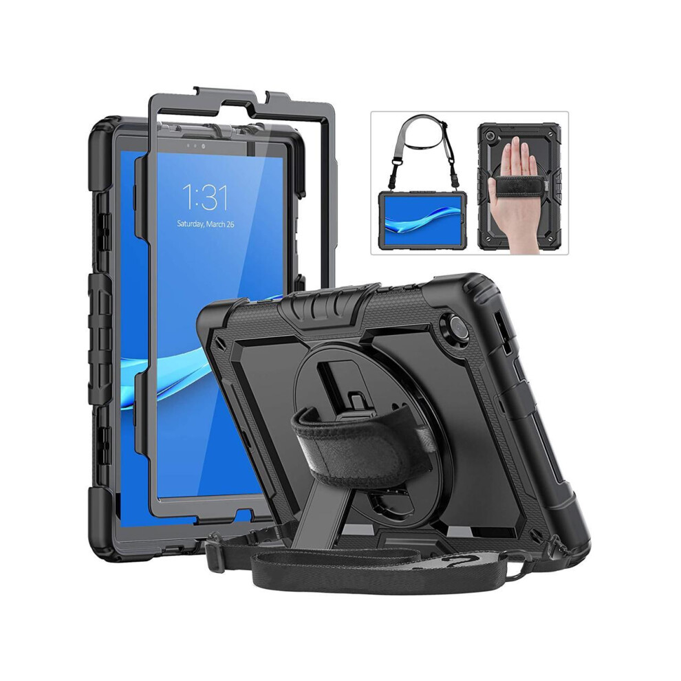 Cover Case For Lenovo Tab M10 Plus 10.3 Inch Fhd Tb-X606f/Tb-X606x With Screen Protector Stand Shoulder Strap 727829151132