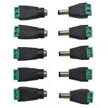 5 paar DC 12V mannelijke vrouwelijke connectoren 21 * 55 mm stekkeradapteraansluitingen connector voor