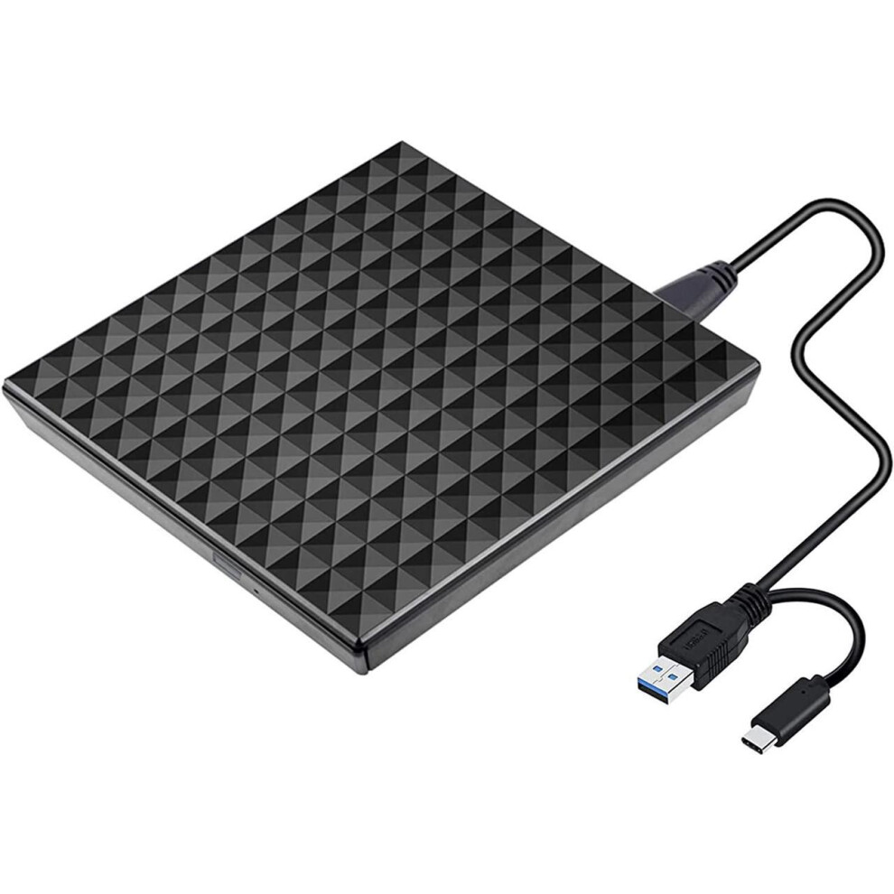 Werleo External Blu-Ray Drive Blu-Ray Burner 6X Compatible With Bd Dvd Cd Drive Portable Bluray Drive 100Gb Slimline External Blu Ray Drive Usb 3.0 And Type