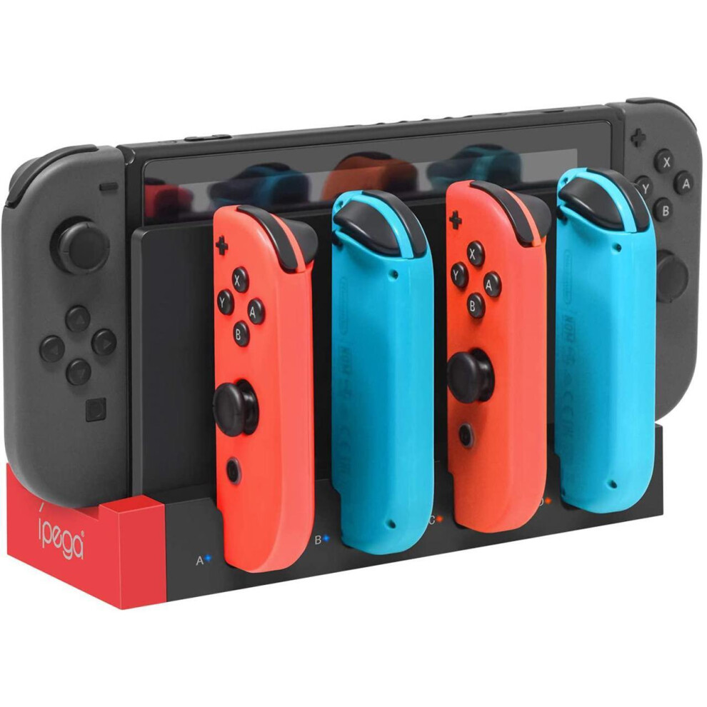 Charger For Switch &Switch Oled Joy Cons Controllers, Charging Dock Base Station For Nintendo Switch Joycons With Indicator, Charger Station Stand For 746964949794