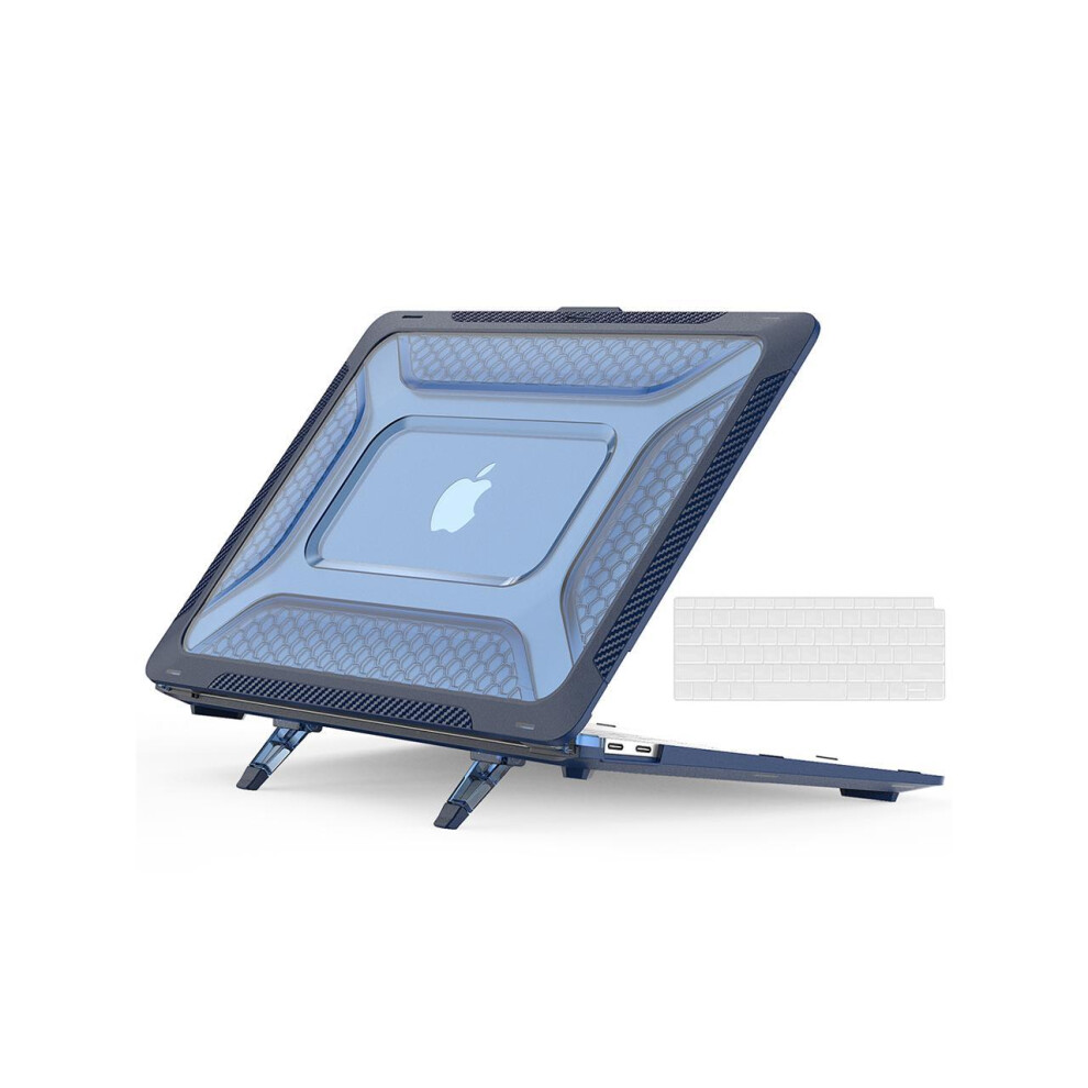 Macbook Air 13 Inch Case 2022, 2021-2018 A2337 M1 A2179 A1932 Shockproof Cover With Stand & Keyboard Cover 746964982098