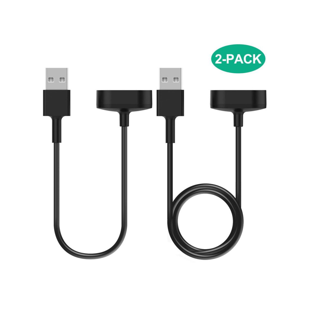2 Pack Replacement Usb Charger Cable Cord Compatible With Fitbit Inspire Hr Smartwatch - 3.3Ft + 0.5Ft 727720276330