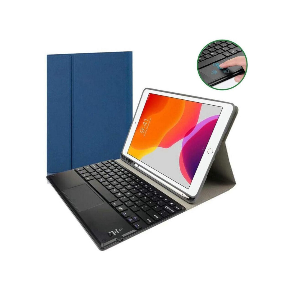 Bluetooth Keyboard Case With Trackpad For Ipad Pro 12.9 Inch 2017 2015 2Nd & 1St Generation 727829151828